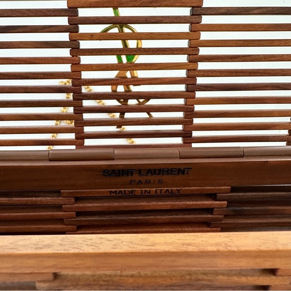 SOLD 🚫SAINT LAURENT Wood Kate Box Bag - Picture 13 of 17